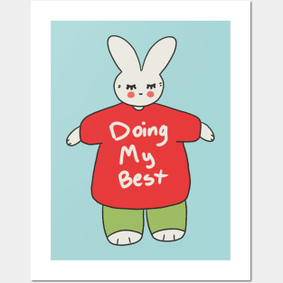 cute bunny Posters and Art